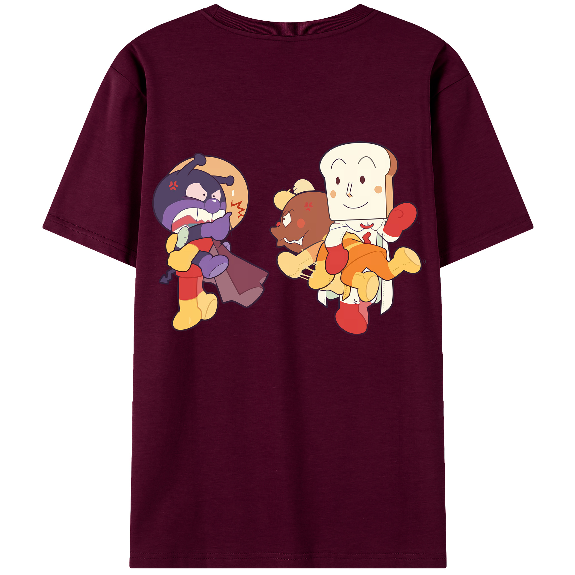 （画像用） アンパンマン Anpanman レディース半袖Tシャツ(バックプリント)